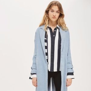 topshop woven duster trench coat